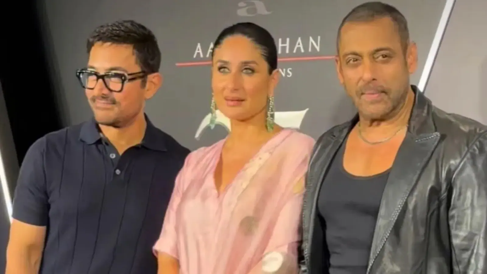 Aamir Khan, Kareena Kapoor, Salman Khan og andre deltager i Lagaans 25-års jubilæumsfest