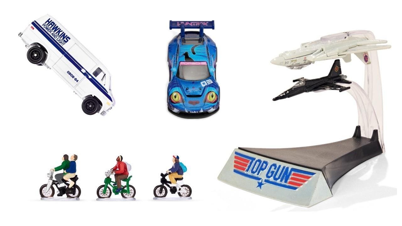 Hot Wheels SDCC Exclusives inspireret af 'KPop Demon Hunters', 'Stranger Things' og 'Top Gun'