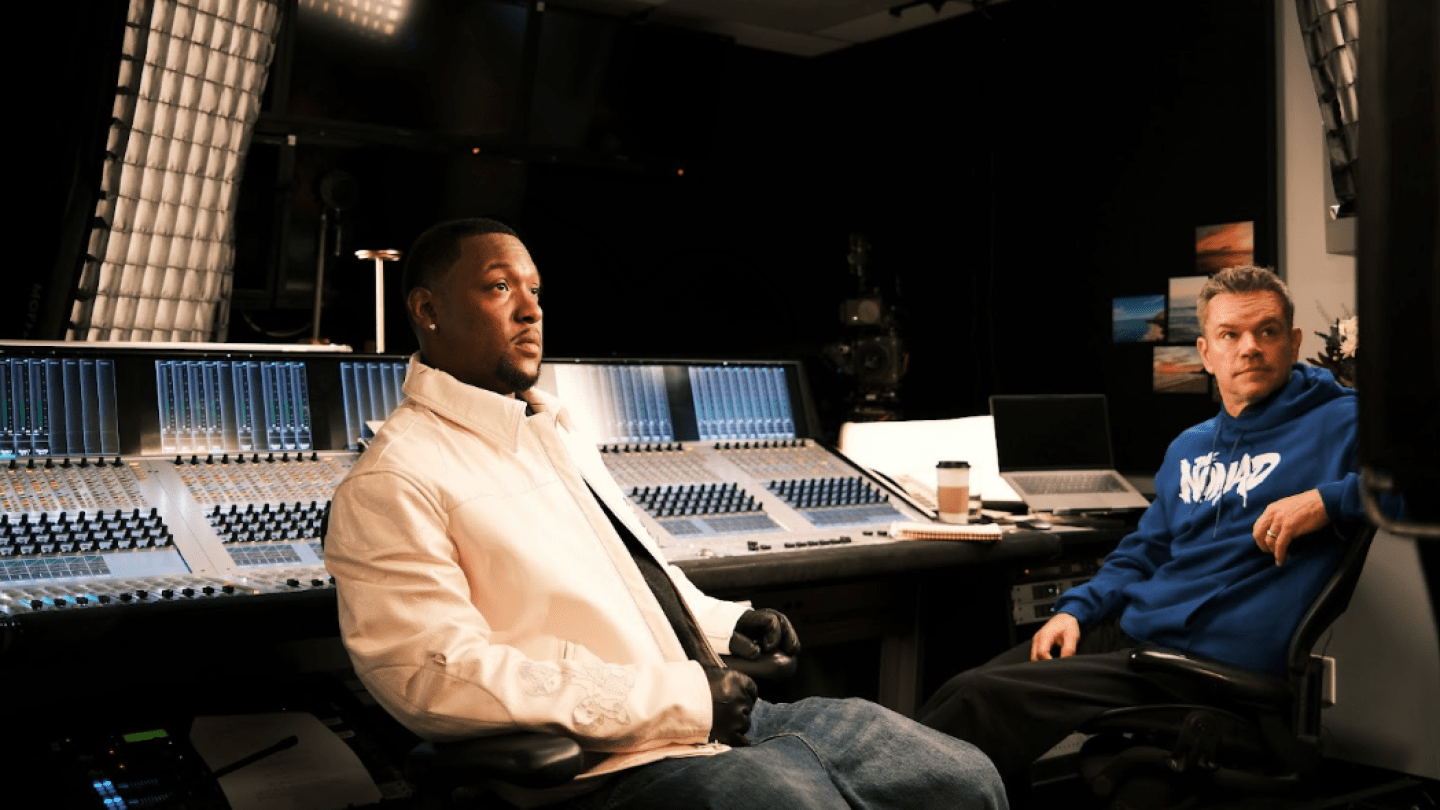 Matt Damon taler om rappen som Nomaden for Get Blue, The Odyssey