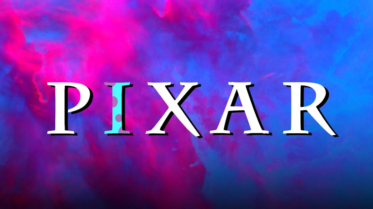 Pixar logo, spatial background